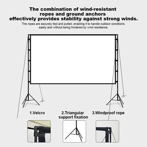 Pantalla de Proyección Inflable para Exteriores Topleo, Pantalla de Proyección Portátil de Tela Inflable para Cine en Casa - Product Image 2
