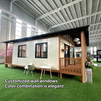 Maison conteneur extensible de style japonais 20ft 40ft en panneaux sandwich d'acier, maison préfabriquée, villa, bureau, garantie 2 ans, norme européenne