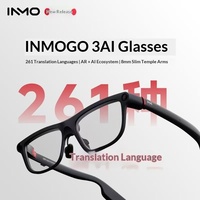 Lunettes intelligentes INMO GO3 AI, lunettes intelligentes de pointe, caméra 8MP pour appels, assistant vocal, capture photo/vidéo, réalité augmentée en temps réel