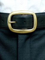 Boucle de ceinture en or rétro au design classique et durable avec bord lisse pour sacs en cuir et ceintures en jean