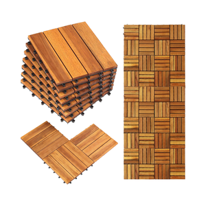 WPC Decking 複合デッキボード アウトドアデッキフロア <span class=keywords><strong>Deck</strong></span> Tiles Interlocking 屋外用デッキタイル - Product Image 1