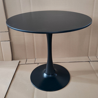 Table Ronde Moderne pour Jardin, Base sur Pied, Design Gain de Place, Table à Manger pour la Maison, Mobilier d'Hôtel