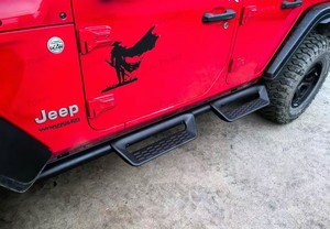 JP16 ODM aluminio lateral paso Rock Slider estribo para <span class=keywords><strong>WRANGLER</strong></span> 2018 + Offroad 4 puertas reposapiés Pedal Nurf Bar - Product Image 3