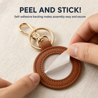 Cadre carré en cuir pour broderie, décoration murale DIY pour les fêtes, ornement souvenir de Noël pour les amateurs de broderie