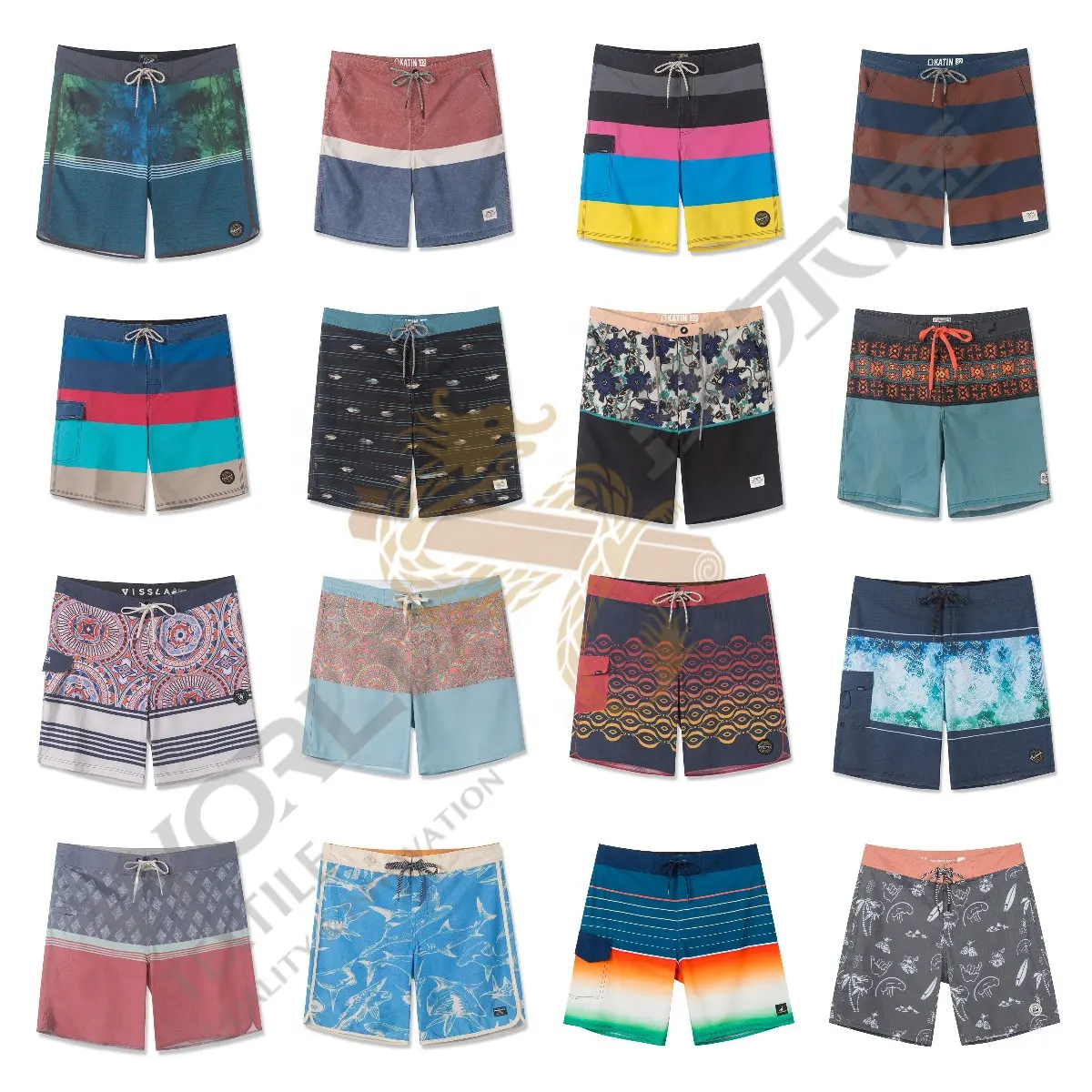 Design your own logo swim trunks wholesale custom mens beach shorts 4 way stretch board shorts