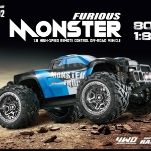 SJY-M602 Rock Creeper 80 km/h Haute Vitesse 4x4 Buggy RC Métal à l'échelle 1/8 Télécommande 300M Prêt à l'emploi pour Adultes Câble USB - Product Image 2