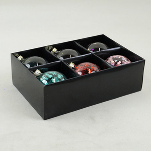 Boules <span class=keywords><strong>de</strong></span> <span class=keywords><strong>Noël</strong></span> en verre scintillantes et irisées, ornées d'étoiles, pour l'arbre <span class=keywords><strong>de</strong></span> <span class=keywords><strong>Noël</strong></span>, la fête du Nouvel An, la décoration festive <span class=keywords><strong>à</strong></span> la maison - Product Image 1