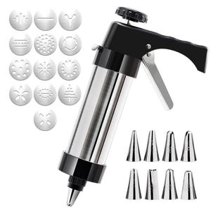 Pistolet à Biscuits en Acier Inoxydable, Pistolet à Crème pour Gâteaux, Machine à Biscuits, Embouts, Moule, Seringue à Pâtisserie, Extrudeuse, Outils de Cuisson - Product Image 2