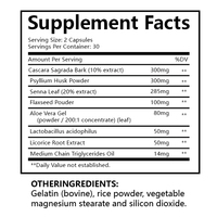 Détoxification avancée de l'intestin OEM, cure de 15 jours, soutien du côlon, amélioration du confort digestif, complément pour la paroi intestinale, écorce de Cascara Sagrada