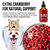 OEM Natural 10-en-1 Pet Vitamins Natural Glucosamina Líquido Gotas Suplemento multivitamínico para perros y gatos Bajo Moq