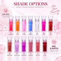 Huile à lèvres repulpante changeante de couleur 6ml RTS, hydratante, haute brillance, 9 styles, faible MOQ 1 pièce, vente en gros, logo personnalisé