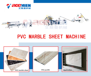 Acemien máy móc tự động nhựa PVC UV tấm đá cẩm thạch đùn Máy làm trang trí tường Bảng điều khiển Hội Đồng Quản trị dây chuyền sản xuất - Product Image 2