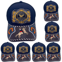 Gorra de Béisbol Unisex Personalizada con Logotipo de Herradura Metálica en 3D, Estilo Occidental, Étnico, Informal, para Pesca, Playa y Aire Libre