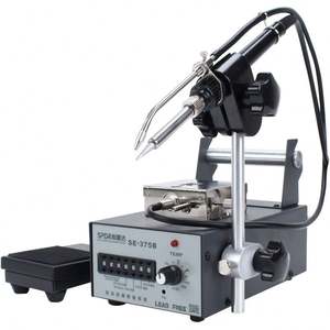 Station de soudage industrielle semi-automatique portative à température constante avec affichage numérique et nouveau pédale de commande pour alimentation en fil - Product Image 5