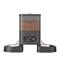 Distributeur intelligent d'aliments pour animaux de compagnie 4L en acier inoxydable avec IA, perception audiovisuelle, interaction via application et connectivité Wi-Fi pour chiens et chats – Direct Usine