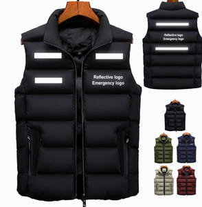 Gilet sans manches personnalisé de haute qualité pour hommes, veste réfléchissante d'hiver pour l'extérieur, gilet de sécurité Dolphin, vente en gros - Product Image 1
