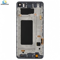 Écrans LCD TFT pour téléphone portable pour Samsung Galaxy S10 SM-G973 avec cadre, ne prenant pas en charge l'identification des empreintes digitales