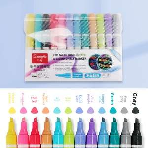 Marcadores Fluorescentes Electrónicos Multicolor de la Serie Morandi Guangna 1089, Rotulador <span class=keywords><strong>LED</strong></span> para <span class=keywords><strong>Pizarra</strong></span> Blanca con Logotipo Imprimible - Product Image 2