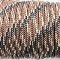 Cordon de parachute tactique en nylon RopeNet, diamètre 4 mm, corde tressée en spirale, longueur personnalisée, bracelets de sport d'extérieur