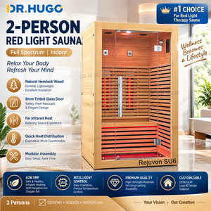 ห้องซาวน่า DR.HUGO Rejuven SU6 สำหรับ 2 คน รุ่นเชิงพาณิชย์ ทำจากไม้เฮมล็อก พร้อมระบบอินฟราเรดไกล และระบบควบคุมอัจฉริยะ - Product Image 1