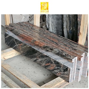 Dalles de <span class=keywords><strong>sol</strong></span> polies en pierre naturelle BOTON STONE <span class=keywords><strong>pour</strong></span> extérieur, comptoir de cuisine, carreaux de granit rouge d'Inde - Product Image 1
