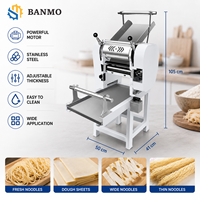 Équipement multifonctionnel de transformation des nouilles BANMO avec rouleaux en acier inoxydable, adapté aux cuisines de restaurants
