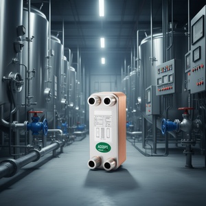 Échangeur de chaleur à plaques brasées ACCEPT 316L, 40 plaques de 3x7,5 pouces pour chauffage hydronique et refroidisseur de moût de bière - Product Image 2