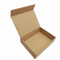 Scatola Pieghevole in Carta Kraft con Logo Personalizzato, Scatola in Cartone con Coperchio Connesso Non Stampata per Imballaggio di Calzature e Abbigliamento Digitale