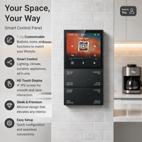 Panneau de commande vocal intelligent avec écran tactile IPS 4 pouces, compatible Android, Zigbee, KNX, AC110-250V, 12-24V DC pour projets intelligents OEM