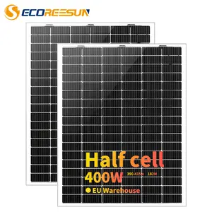Panel solar HJT de 182 mm y 108 celdas adecuado para edificios de techo rojo/naranja certificado completo