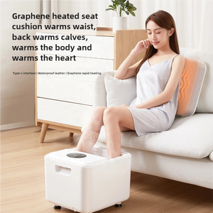 3 ב 1 רגל רב תכליתיים ספא אמבטיה עיסוי גראפן מחוממת משטח ישיבה צואה - Product Image 4