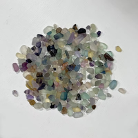 Ventes directes d'usine pierres de guérison en vrac cristal gravier naturel arc-en-ciel Fluorite puces de cristal pour l'acheteur