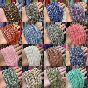 Cuentas sueltas de piedra Natural, cuentas en forma de corazón, cuentas de ojo de tigre de ágata de cristal curativo para collar, pulsera, accesorios de joyería DIY - Product Image 1