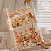Boîte de présentation rectangulaire empilable en plastique transparent Star People pour figurines, avec couvercle anti-poussière, organisateur de rangement 13.5