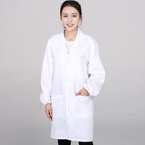 Blouse <span class=keywords><strong>de</strong></span> laboratoire en spandex blanc à manches longues personnalisable pour l'usine alimentaire, atelier anti-poussière, protection du travail, vêtements <span class=keywords><strong>de</strong></span> travail <span class=keywords><strong>de</strong></span> protection - Product Image 4