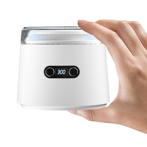 เครื่องทำความสะอาดอัลตราโซนิกแบบพกพา พร้อมระบบทำความร้อนและอบแห้ง สำหรับทำความสะอาดฟันปลอม รีเทนเนอร์ เครื่องประดับ แหวน และเพชร - Product Image 1