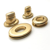 Accessoires de luxe pour bagages : Cadenas de sac à main en laiton massif avec système de torsion, placage or de haute qualité