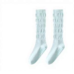 <span class=keywords><strong>Chaussettes</strong></span> mi-mollet texturées et moelleuses <span class=keywords><strong>de</strong></span> style français - Coton respirant ultra-doux et antidérapant pour la détente à la maison - Product Image 6