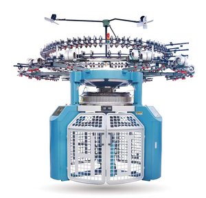 Machine à tricoter circulaire informatisée à grand diamètre de cylindre 38 pouces pour tissu double jersey jacquard côtelé, moteur haute productivité - Product Image 1