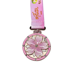 निः शुल्क डिजाइन कस्टम धातु 3 डी जस्ता मिश्र धातु टेबल टेनिस अचार पदक रोटेट - Product Image 5