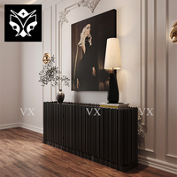 Buffet de luxe de haute qualité conçoit un buffet en acier inoxydable buffet doré pour villa