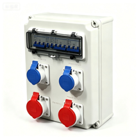 Boîtier de maintenance industriel étanche pour extérieur, personnalisable, avec divers types de prises 380V32A, fabrication OEM chinoise