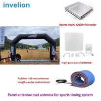 Système de chronométrage par puce Impinj R2000 longue portée, lecteur RFID UHF fixe 8 ports, multi-étiquettes 700 étiquettes/sec pour système de chronométrage sportif