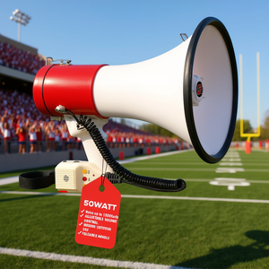 Mégaphone Bullhorn 5Core 50W avec portée de 1200 yards pour la cheerleading - Product Image 2