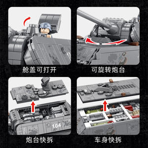 Penrose 628009 Maus Tank Modelo 42cm Bloques de Construcción Juguete para Adolescentes Kit de Ensamblaje - Product Image 3