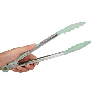 Home and Kitchen Multifunction Large 15 Inch Stainless Steel Cooking Tongs BBQ Kitchen Tong