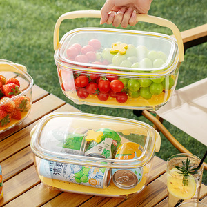 Conteneur alimentaire portable Xinzao 501-800 ml grande capacité rectangulaire pour usage extérieur, idéal pour réfrigérer les aliments et les fruits - Product Image 2
