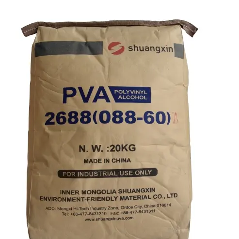 Factory price a good polyvinyl alcohol pva granules/flake/powder low-priced pva with 99% purity wanwei 2488/1788/2688