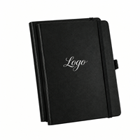 Carnet de notes A5 en cuir PU rigide pour réunions de bureau, fermeture élastique, cadeau d'usine original gaufré, offre spéciale