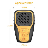 Mini pour haut-parleur sans fil étanche Bluetooth avec batterie de source d'alimentation portable à clip pour les appels téléphoniques en plein air et les lecteurs de musique